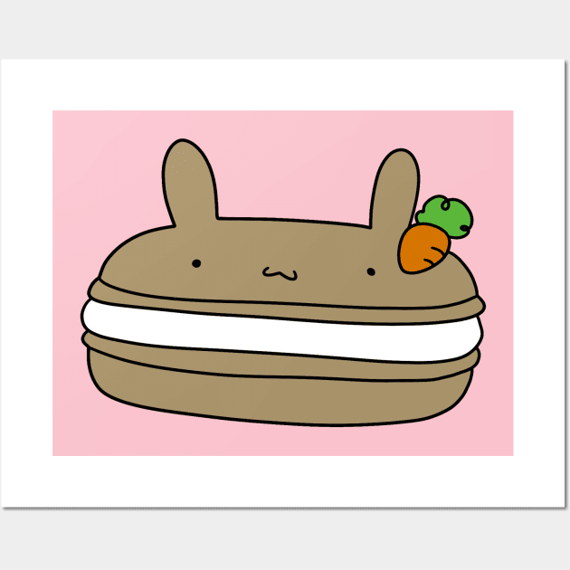 Bunny Macaroon Wall Art by saradaboru